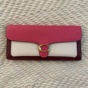 Coach Tabby Long Wallet in Colorblock